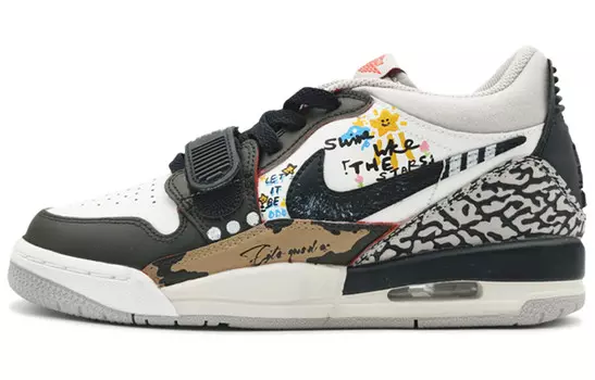 Кроссовки Jordan Legacy 312 Vintage Basketball Shoes Women's Low-top White/gray/brown, светло-серый