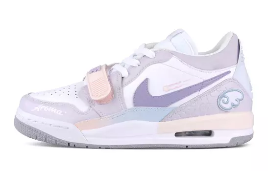 Кроссовки Jordan Legacy 312 Vintage Basketball Shoes Women's Low-top Purple/White, сиреневый/фиолетовый/белый