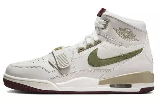 Кроссовки Jordan Legacy 312 Vintage Basketball Shoes Men High-top Coffee, белый