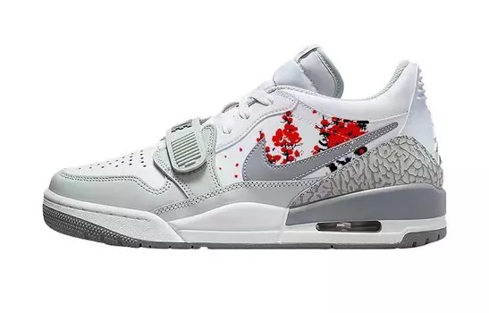 Кроссовки Jordan Legacy 312 Vintage Basketball Shoes Men Low-top Grey/white, светло-серый