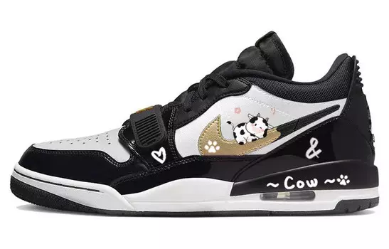 Кроссовки Jordan Legacy 312 Vintage Basketball Shoes Women's Low-top Black/gold, черный