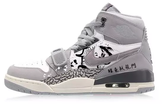 Кроссовки Jordan Legacy 312 Vintage Basketball Shoes Men High-top Grey/white, серый