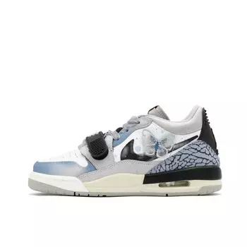 Кроссовки Jordan Legacy 312 Vintage Basketball Shoes Men Low-top University Blue/White/Black, синий