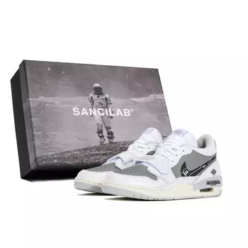 Кроссовки Jordan Legacy 312 Vintage Basketball Shoes Men Low-top Gray, белый