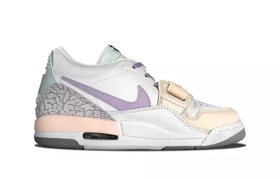 Кроссовки Jordan Legacy 312 Vintage Basketball Shoes Women's Low-top Pink/Purple, белый