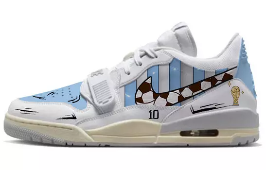 Кроссовки Jordan Legacy 312 Vintage Basketball Shoes Men Low-top Blue/white, белый