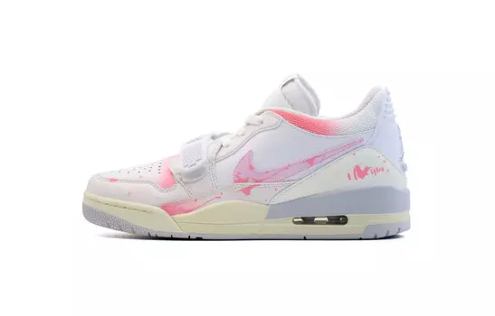 Кроссовки Jordan Legacy 312 Vintage Basketball Shoes Men Low-top White/pink, белый