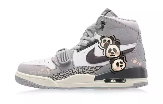 Кроссовки Jordan Legacy 312 Vintage Basketball Shoes Men High-top Grey/white, серый