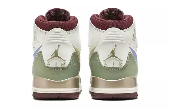 Кроссовки Jordan Legacy 312 Vintage Basketball Shoes Women's High-top Cyan/White, зеленый