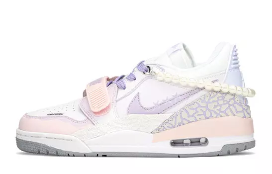 Кроссовки Jordan Legacy 312 Vintage Basketball Shoes Women's Low-top White/purple, фиолетовый