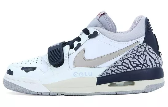 Кроссовки Jordan Legacy 312 Vintage Basketball Shoes Women's Low-top White/black/yellow, черный/белый/коричневый