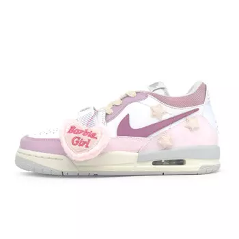 Кроссовки Jordan Legacy 312 Vintage Basketball Shoes Women's Low-top Pink, белый