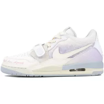 Кроссовки Jordan Legacy 312 Vintage Basketball Shoes Women's Low-top Beige/Purple, фиолетовый
