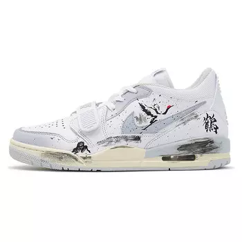 Кроссовки Jordan Legacy 312 Vintage Basketball Shoes Men Low-top Black/white, черный/белый