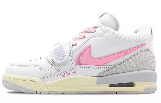 Кроссовки Jordan Legacy 312 Vintage Basketball Shoes Women's Low-top Pink/Grey, белый