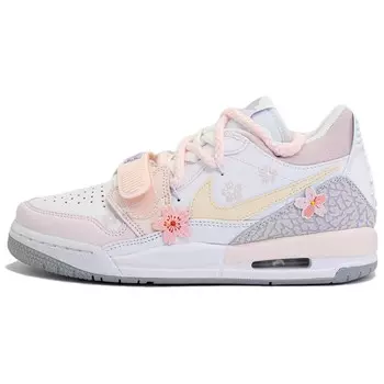 Кроссовки Jordan Legacy 312 Vintage Basketball Shoes Women's Low-top White/Pink/Yellow, розовый