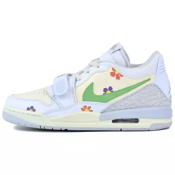 Кроссовки Jordan Legacy 312 Vintage Basketball Shoes Women's Low-top Beige/Yellow/Green, бежевый/желтый/зеленый