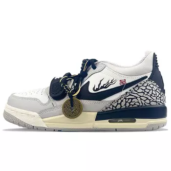 Кроссовки Jordan Legacy 312 Vintage Basketball Shoes Women's Low-top Gray, белый