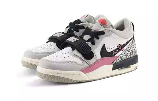 Кроссовки Jordan Legacy 312 Vintage Basketball Shoes Women's Low-top White/pink/black, черный