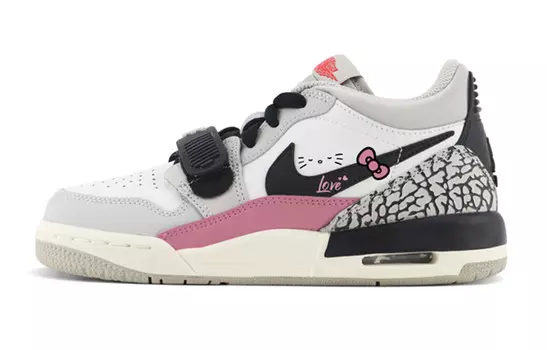 Кроссовки Jordan Legacy 312 Vintage Basketball Shoes Men Low-top Pink/white/black, черный