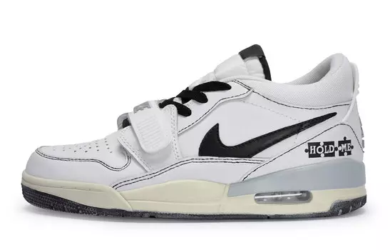 Кроссовки Jordan Legacy 312 Vintage Basketball Shoes Men Low-top Black/Gray, белый/черный