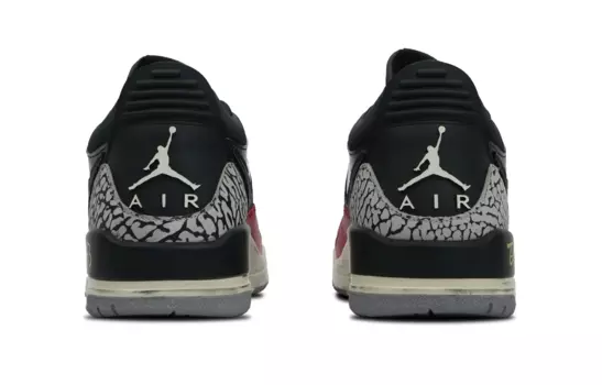 Кроссовки Jordan Legacy 312 Vintage Basketball Shoes Men Low-top Black/Red, красный