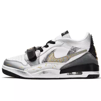 Кроссовки Jordan Legacy 312 Vintage Basketball Shoes Men Mid-top Black/gold, черный/золотой