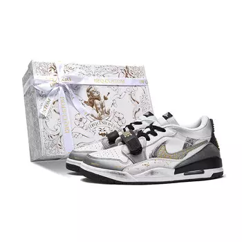 Кроссовки Jordan Legacy 312 Vintage Basketball Shoes Men Mid-top Black/gold, черный/золотой