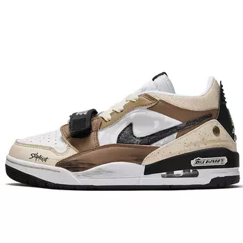 Кроссовки Jordan Legacy 312 Vintage Basketball Shoes Men Mid-top Yellow/Brown, белый