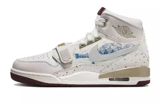 Кроссовки Jordan Legacy 312 Vintage Basketball Shoes Men High-top Beige/White, слоновая кость