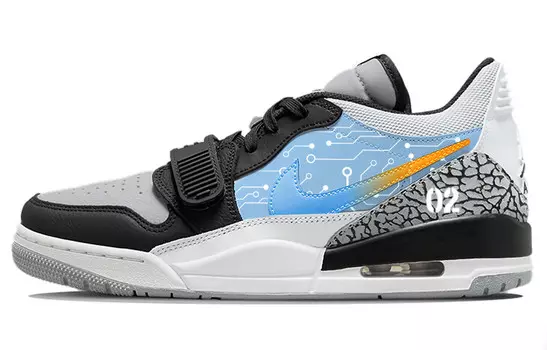 Кроссовки Jordan Legacy 312 Vintage Basketball Shoes Women's Low-top Blue/white, синий