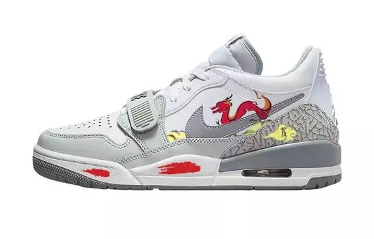 Кроссовки Jordan Legacy 312 Vintage Basketball Shoes Men Low-top White/gray, светло-серый