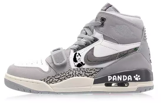 Кроссовки Jordan Legacy 312 Vintage Basketball Shoes Men High-top Grey/white, серый