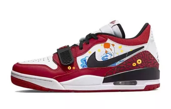 Кроссовки Jordan Legacy 312 Vintage Basketball Shoes Men Low-top Red/Black, красный