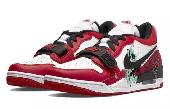 Кроссовки Jordan Legacy 312 Vintage Basketball Shoes Men Low-top Red/Black, красный
