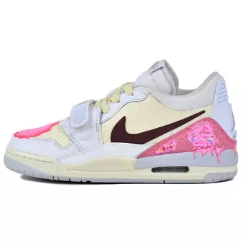 Кроссовки Jordan Legacy 312 Vintage Basketball Shoes Women's Low-top Beige/Pink/White, бежевый