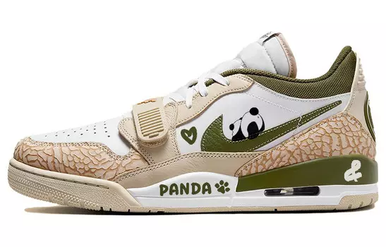 Кроссовки Jordan Legacy 312 Vintage Basketball Shoes Men Low-top Brown/Green, коричневый