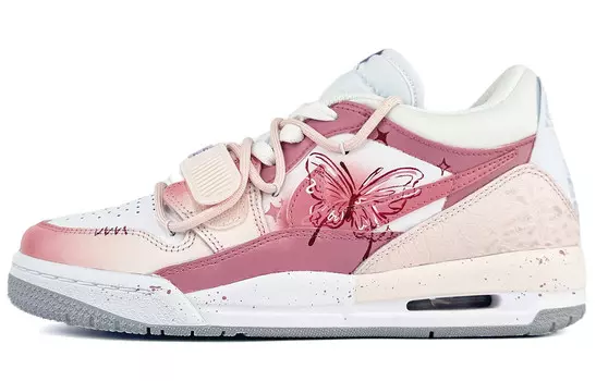 Кроссовки Jordan Legacy 312 Vintage Basketball Shoes Women's Mid-top White, розовый