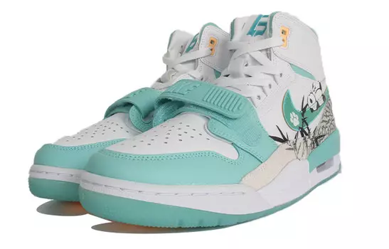 Кроссовки Jordan Legacy 312 Vintage Basketball Shoes Men Low-top Green/White, зеленый