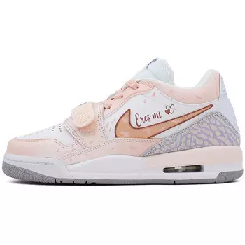 Кроссовки Jordan Legacy 312 Vintage Basketball Shoes Women's Low-top White/pink, фиолетовый