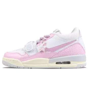 Кроссовки Jordan Legacy 312 Vintage Basketball Shoes Women's Low-top Pink/White, розовый