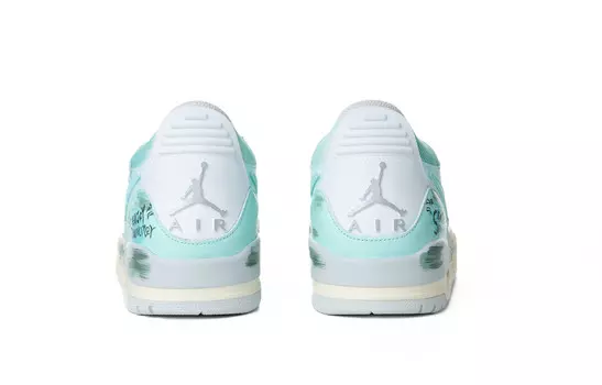 Кроссовки Jordan Legacy 312 Vintage Basketball Shoes Men Low-top White, зеленый