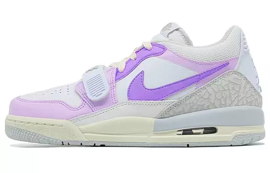 Кроссовки Jordan Legacy 312 Vintage Basketball Shoes Women's Low-top White/purple, фиолетовый
