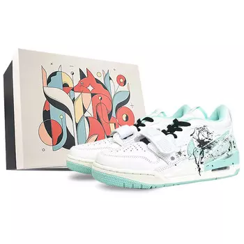Кроссовки Jordan Legacy 312 Vintage Basketball Shoes Women's Low-top Green/black, белый