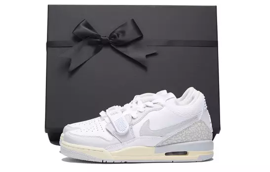 Кроссовки Jordan Legacy 312 Vintage Basketball Shoes Women's Low-top Gray/White, желтый