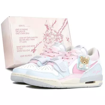 Кроссовки Jordan Legacy 312 Vintage Basketball Shoes Women's Low-top White/pink/blue, белый