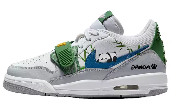 Кроссовки Jordan Legacy 312 Vintage Basketball Shoes Women's Low-top Green/White, зеленый