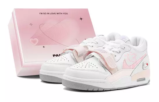 Кроссовки Jordan Legacy 312 Vintage Basketball Shoes Women's Low-top Pink/White, розовый