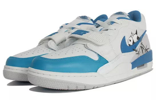 Кроссовки Jordan Legacy 312 Vintage Basketball Shoes Men Low-top Blue/white, синий