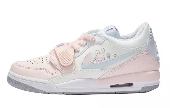 Кроссовки Jordan Legacy 312 Vintage Basketball Shoes Women's Low-top White/pink/blue, розовый